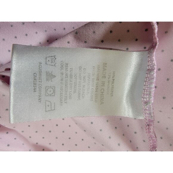 Foot Joy Men's Pink Polka Dot Polo Shirt - Small - Picture 6 of 7